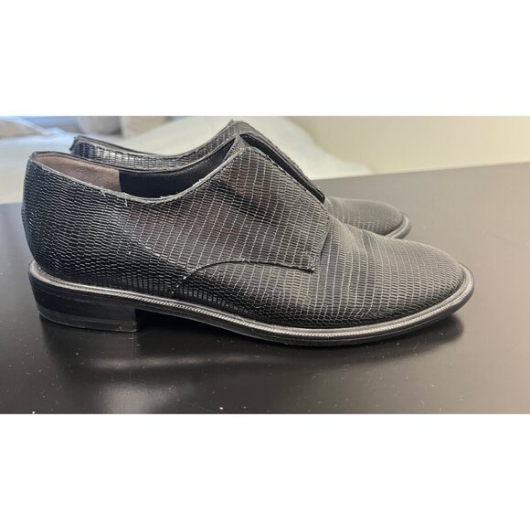 ROBERT CLERGERIE TEXTURED BLACK OXFORD DERBY SHOES 36 6 - Picture 2 of 8